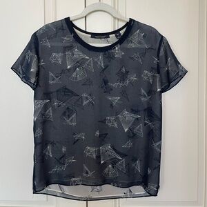 Maison Scotch Geometric Tee